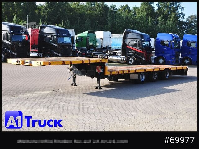 Низкорамный полуприцеп GOLDHOFER STN-3L-37, Tele Tieflader, Lenkachse,