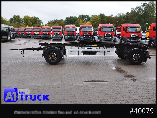 Roll off trailer HUEFFERMANN HSA 1870, Abrollanhänger, Schlitten,