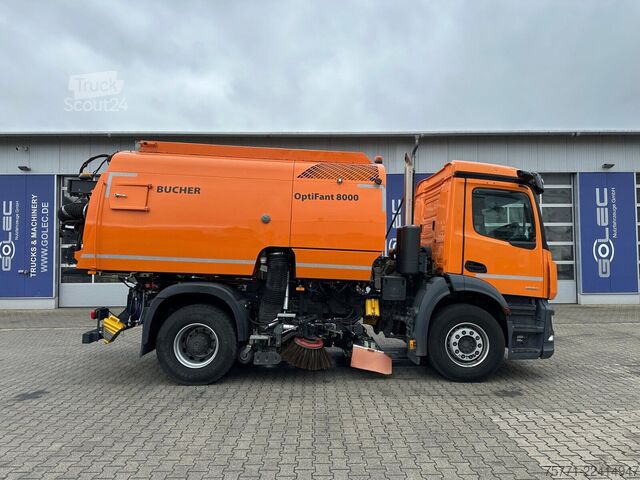Cestna čistilnica Mercedes-Benz ACTROS 1830 4x2 EURO6 ZAMIATARKA BUCHER OPTIFAN...