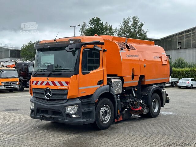 Cestna čistilnica Mercedes-Benz ACTROS 1830 4x2 EURO6 ZAMIATARKA BUCHER OPTIFAN...