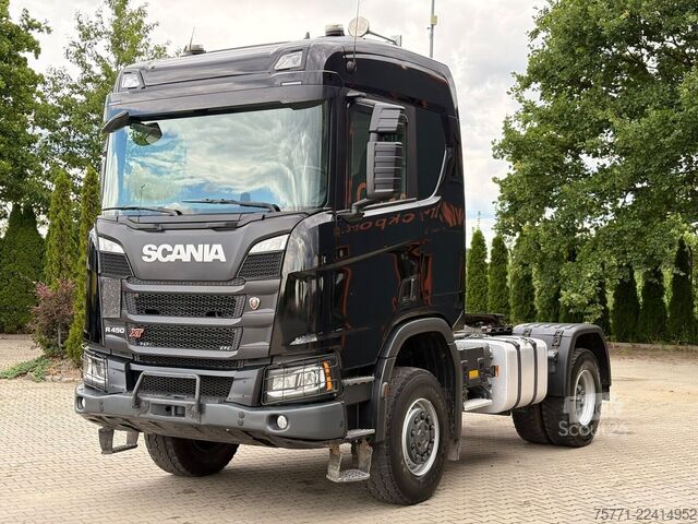 Scania R450 XT 4x4 EURO6 vilkikas su išvertimo hidraulika Scania R450 XT 4x4 EURO6 CIĄGNIK SIODŁOWY Z HYDRAULIKĄ...