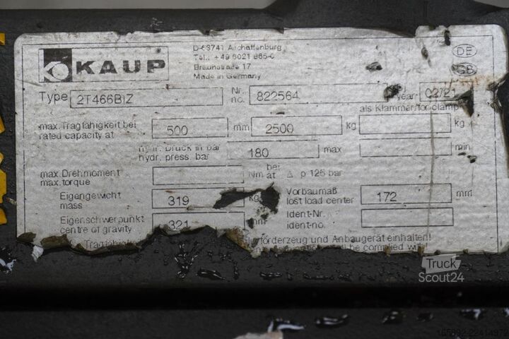 Déplacement latéral des fourches KAUP KAUP 2T466BIZ, Breite 1150 mm