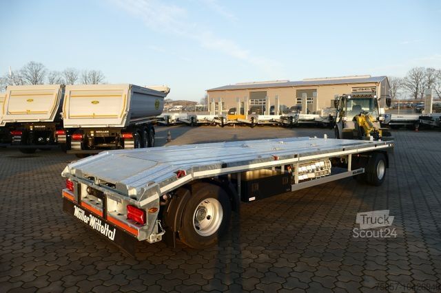 Lågbyggd trailer MÜLLER-MITTELTAL 18t. Kombi, Abroller Absetzer Tieflader, Parabel