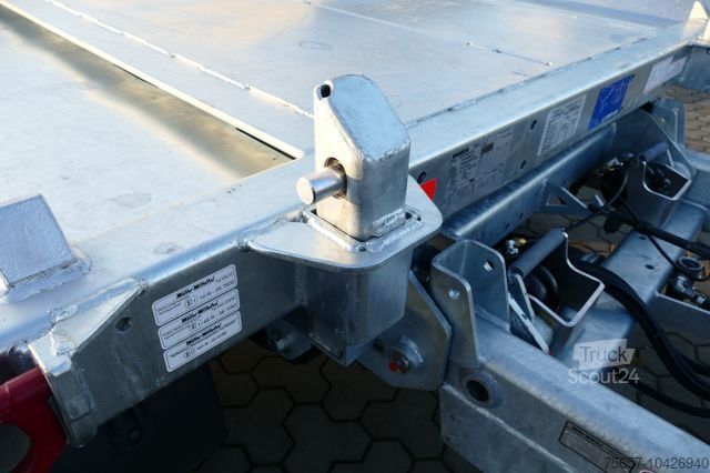 Lågbyggd trailer MÜLLER-MITTELTAL 18t. Kombi, Abroller Absetzer Tieflader, Parabel