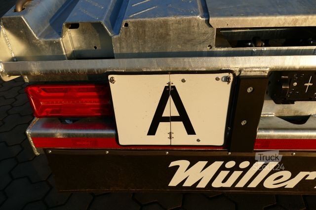 Lågbyggd trailer MÜLLER-MITTELTAL 18t. Kombi, Abroller Absetzer Tieflader, Parabel