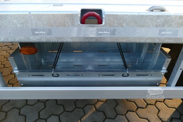 Lågbyggd trailer MÜLLER-MITTELTAL 18t. Kombi, Abroller Absetzer Tieflader, Parabel