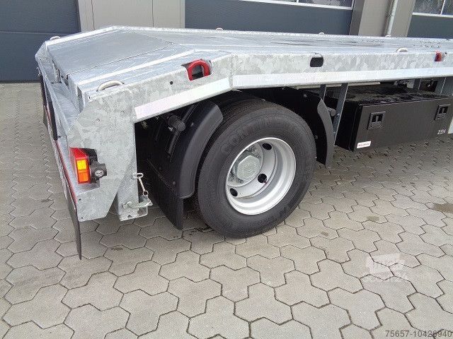 Lågbyggd trailer MÜLLER-MITTELTAL 18t. Kombi, Abroller Absetzer Tieflader, Parabel