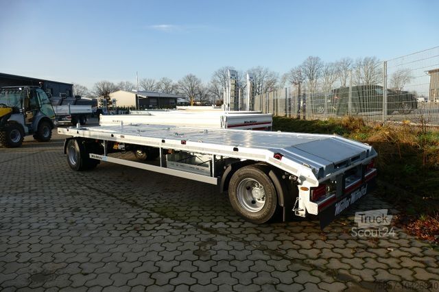 Lågbyggd trailer MÜLLER-MITTELTAL 18t. Kombi, Abroller Absetzer Tieflader, Parabel