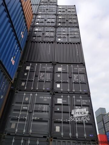 Container de transport maritim 20 Fuß ONEWAY Seecontainer Container Lagercontainer 6 Meter GRAU RAL7016 NEU