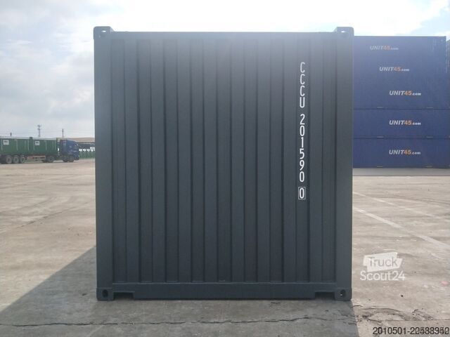 Container de transport maritim 20 Fuß ONEWAY Seecontainer Container Lagercontainer 6 Meter GRAU RAL7016 NEU