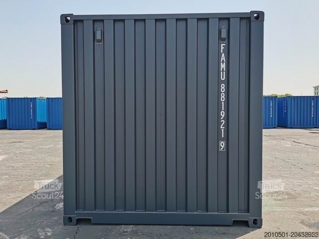 Container de transport maritim 20 Fuß ONEWAY Seecontainer Container Lagercontainer 6 Meter GRAU RAL7016 NEU