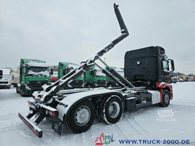 Camião porta-contentores de gancho Mercedes-Benz Actros 2643 Meiller RK20.65 7 m Container Euro 6
