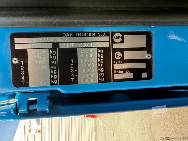 Τυπική μονάδα τράκτορα DAF XF 510 FT SSC Retarder Turboschaden Top Zustand