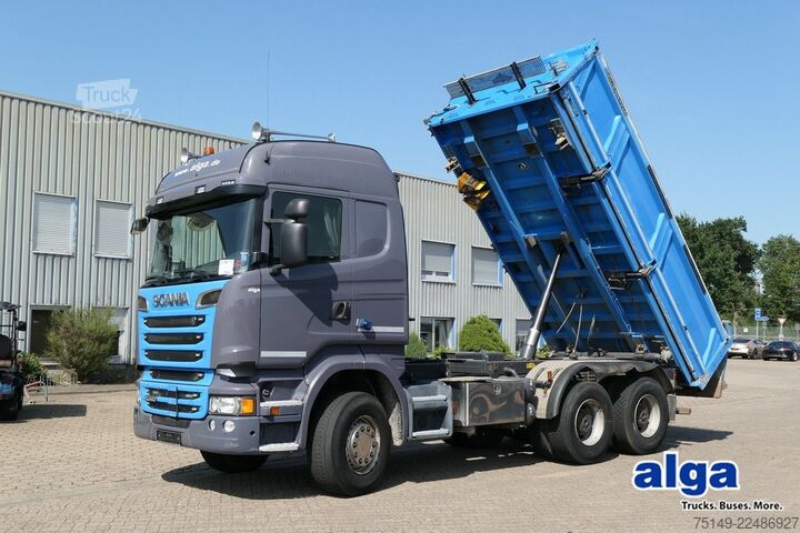 Самосвал SCANIA R 580 6x4, Meiller, Bordmatik, Klima, Hydr. AHK