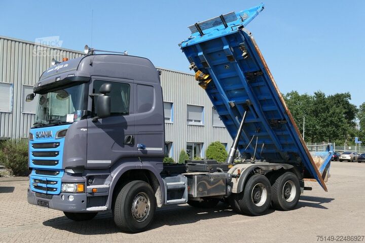 Самосвал SCANIA R 580 6x4, Meiller, Bordmatik, Klima, Hydr. AHK