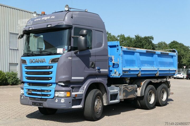 Самосвал SCANIA R 580 6x4, Meiller, Bordmatik, Klima, Hydr. AHK