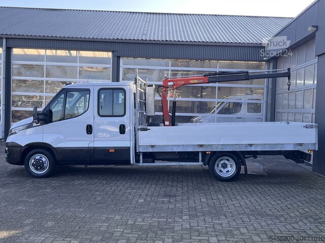 Camião plataforma com grua Iveco Daily 35C17 3.0 410 170PK Automaat Himatic Palf...