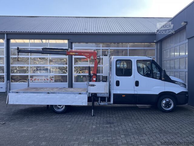 Camião plataforma com grua Iveco Daily 35C17 3.0 410 170PK Automaat Himatic Palf...