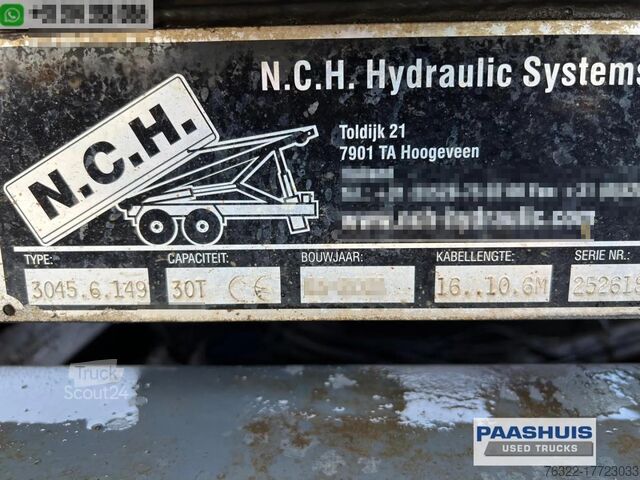 Chassis cab Scania R 620 B 6X2 V8 / retarder / blad geveerd/airco/