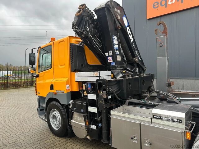 Sistema de braço de gancho DAF CF 85.410 8x2 / HMF 3000 K6 crane (30T/m 6x ext...