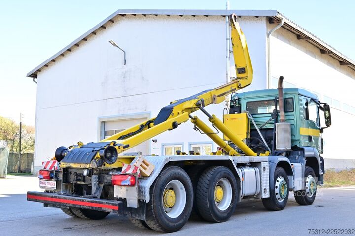 Камион с кука за контейнери MAN TGS35.400  E6 8x4 Pritarder Hiab Alu Felgen