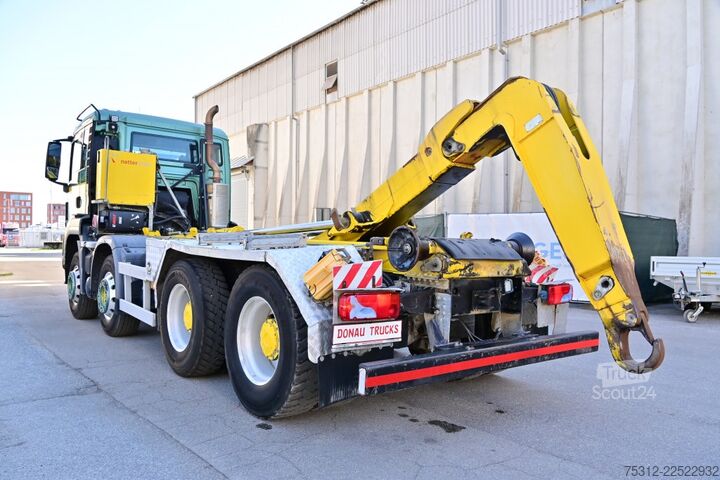Камион с кука за контейнери MAN TGS35.400  E6 8x4 Pritarder Hiab Alu Felgen