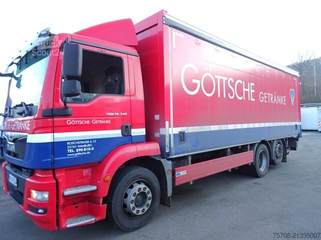 Φορτηγό μεταφοράς ποτών MAN 26.340 TGM*18 Pal.*2,5 to LBW*Lift/Lenk*2x AHK