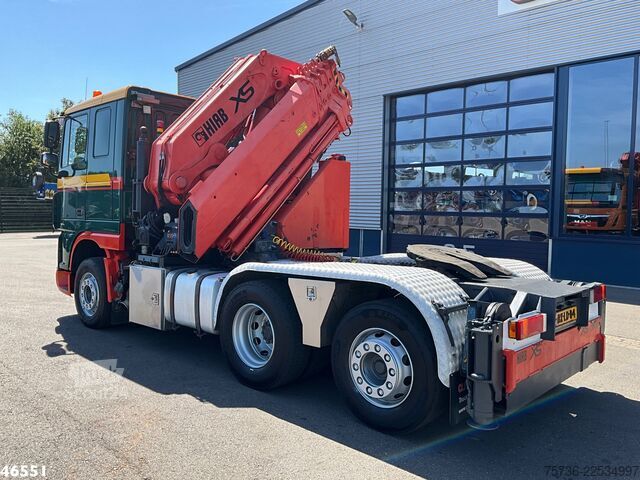 معيار SZM DAF FTN 105 XF 460 6x2 Manual Hiab 60 Tonmeter laak...