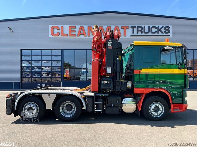 معيار SZM DAF FTN 105 XF 460 6x2 Manual Hiab 60 Tonmeter laak...