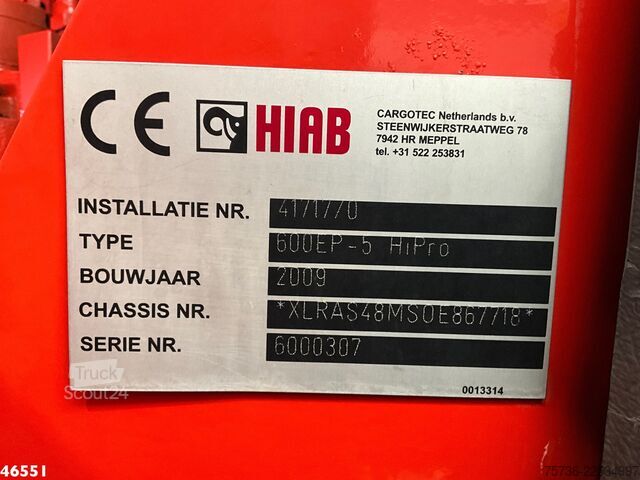 Standaard-SZM DAF FTN 105 XF 460 6x2 Hiab 60 Tonmeter laadkraan