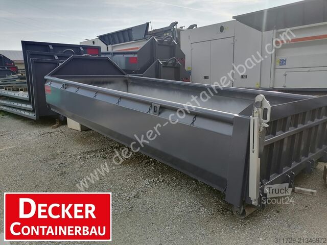 Roll-off konteyneri Decker Containerbau Abrollcontainer, Bayernbox, Pendelklapp
