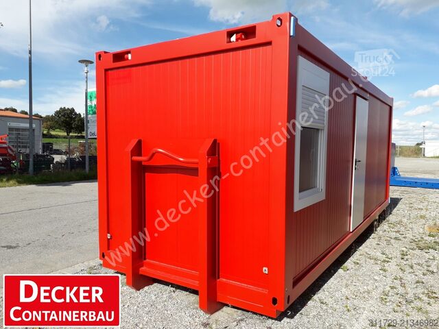Lakókonténer Decker Containerbau Kombicontainer Feuerwehr, auf ABR