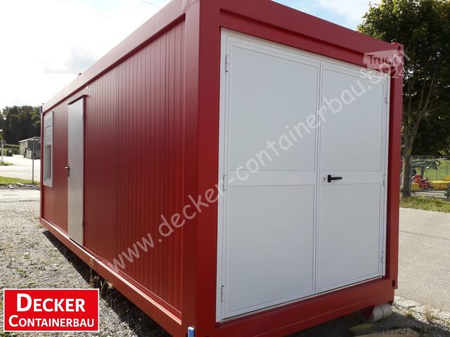 Lakókonténer Decker Containerbau Kombicontainer Feuerwehr, auf ABR