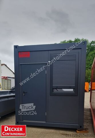 Lakókonténer Decker Containerbau Bürocontainer 20ft, Staplertaschen