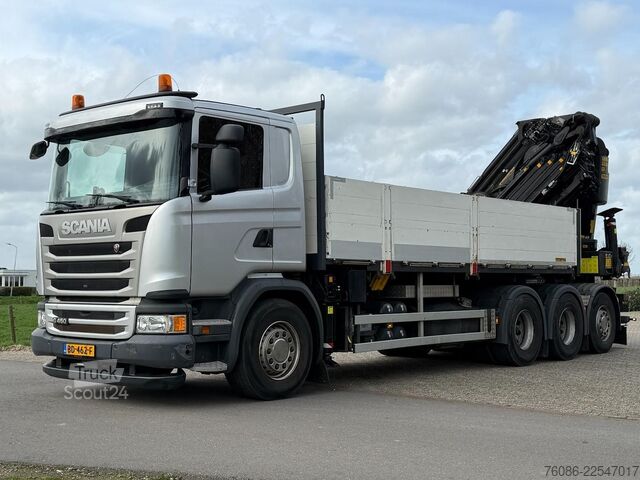 Krano sunkvežimis Scania G450 8x4 triple, PALFINGER PK92002 (92tm) FLYJI...