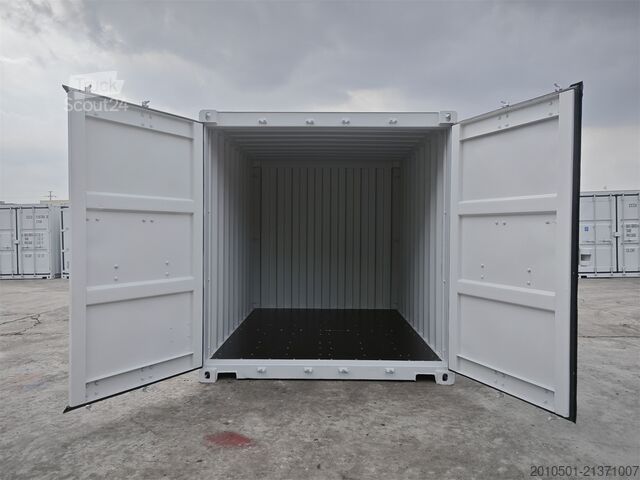 Contentor de transporte 10 Fuß Seecontainer / Lichtgrau Neu eine Reise / RAL 7035 / Materialcont