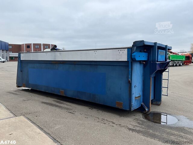 Kontejner sa kukom Container 21m³ met Hydraulische milieukleppen 