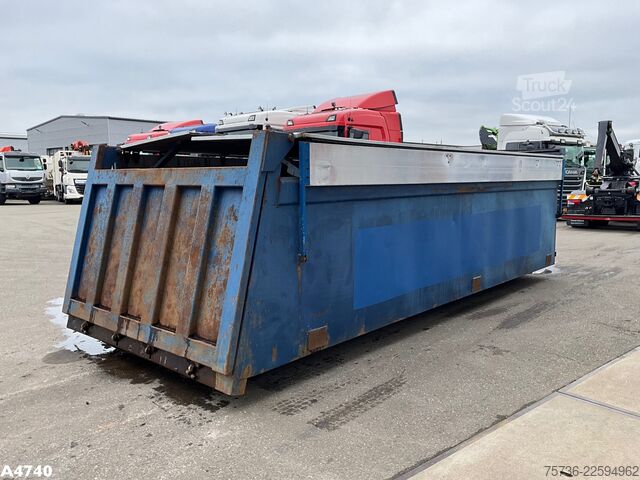 Kontejner sa kukom Container 21m³ met Hydraulische milieukleppen 