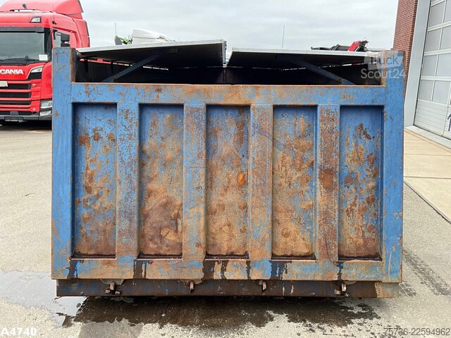 Kontejner sa kukom Container 21m³ met Hydraulische milieukleppen 