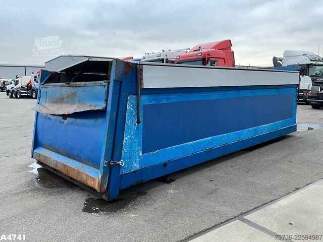 Kontejner sa kukom Container 21m³ met Hydraulische milieukleppen 