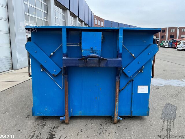 Kontejner sa kukom Container 21m³ met Hydraulische milieukleppen 