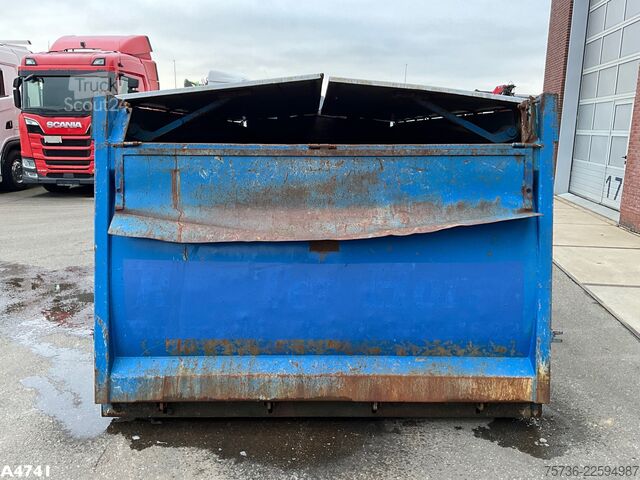 Kontejner sa kukom Container 21m³ met Hydraulische milieukleppen 