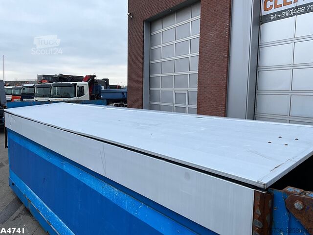 Kontejner sa kukom Container 21m³ met Hydraulische milieukleppen 