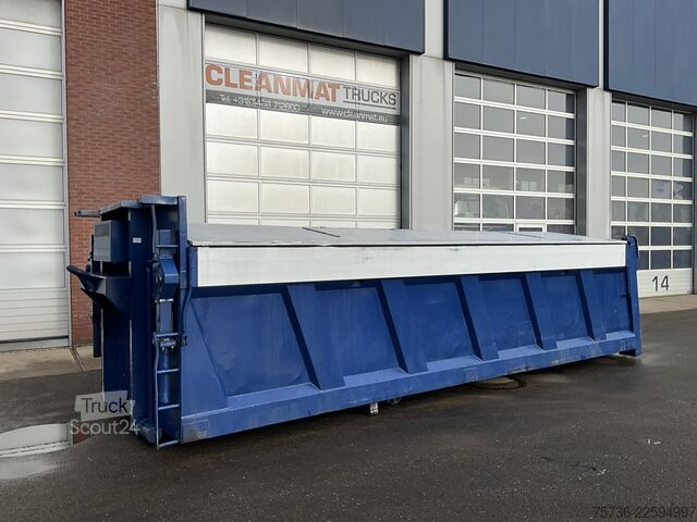 Kontejner sa kukom Container 23m³ met Hydraulische milieukleppen 