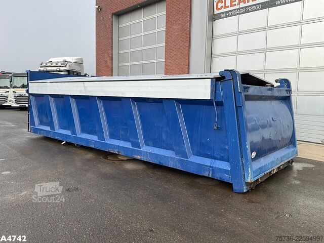 Kontejner sa kukom Container 23m³ met Hydraulische milieukleppen 