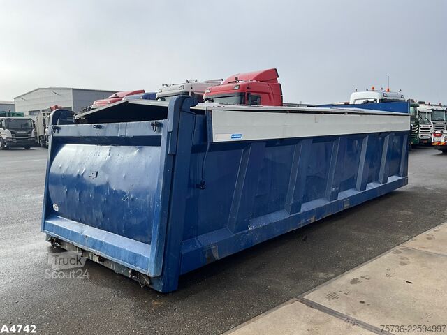 Kontejner sa kukom Container 23m³ met Hydraulische milieukleppen 