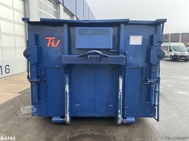 Kontejner sa kukom Container 23m³ met Hydraulische milieukleppen 