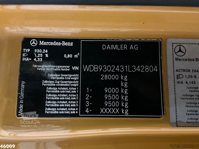 Veículo de aspiração Mercedes-Benz Actros 2641 Weidemann Reichhardt Combi 18m³