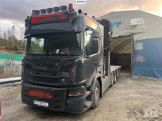 Автокран Scania G560 8x2 pusher crane truck w/ onspot, 2023 50t/m