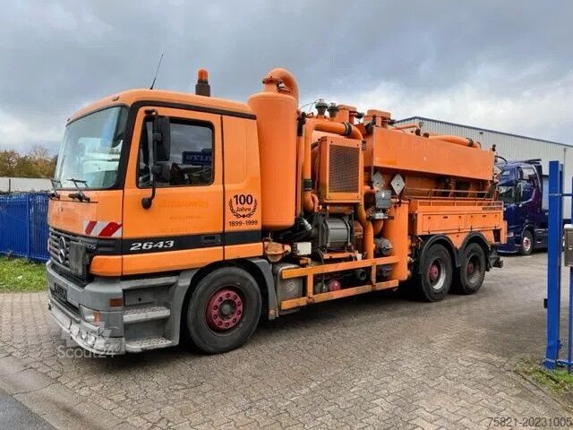 Imuajoneuvo Mercedes-Benz Actros 2643 6x4 + Muller umwelttechniek aufbau